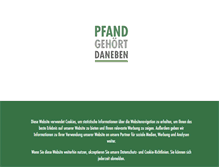 Tablet Screenshot of pfand-gehoert-daneben.de